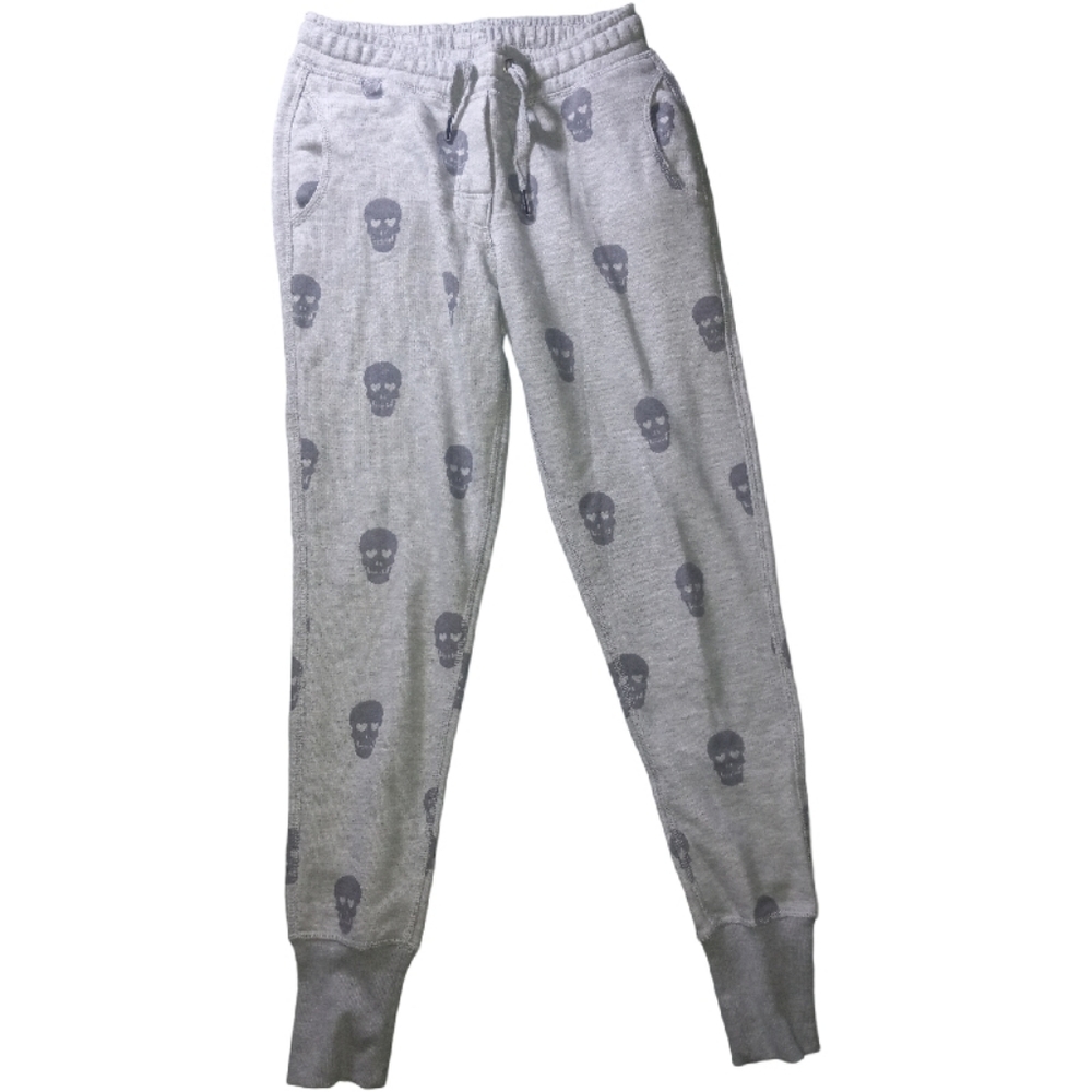 Zoe Karssen Gray Skull Print Jogger Pants